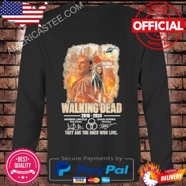 The walking dead 2010-2024 they are the one who live signatures shirt