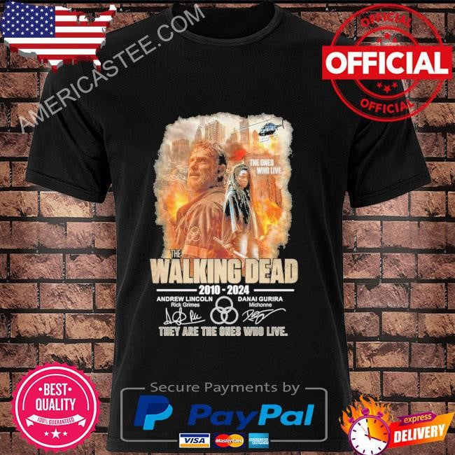 The walking dead 2010-2024 they are the one who live signatures shirt