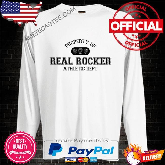 Thehometeam property of real rocker athletic dept shirt