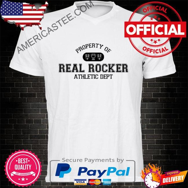 Thehometeam property of real rocker athletic dept shirt