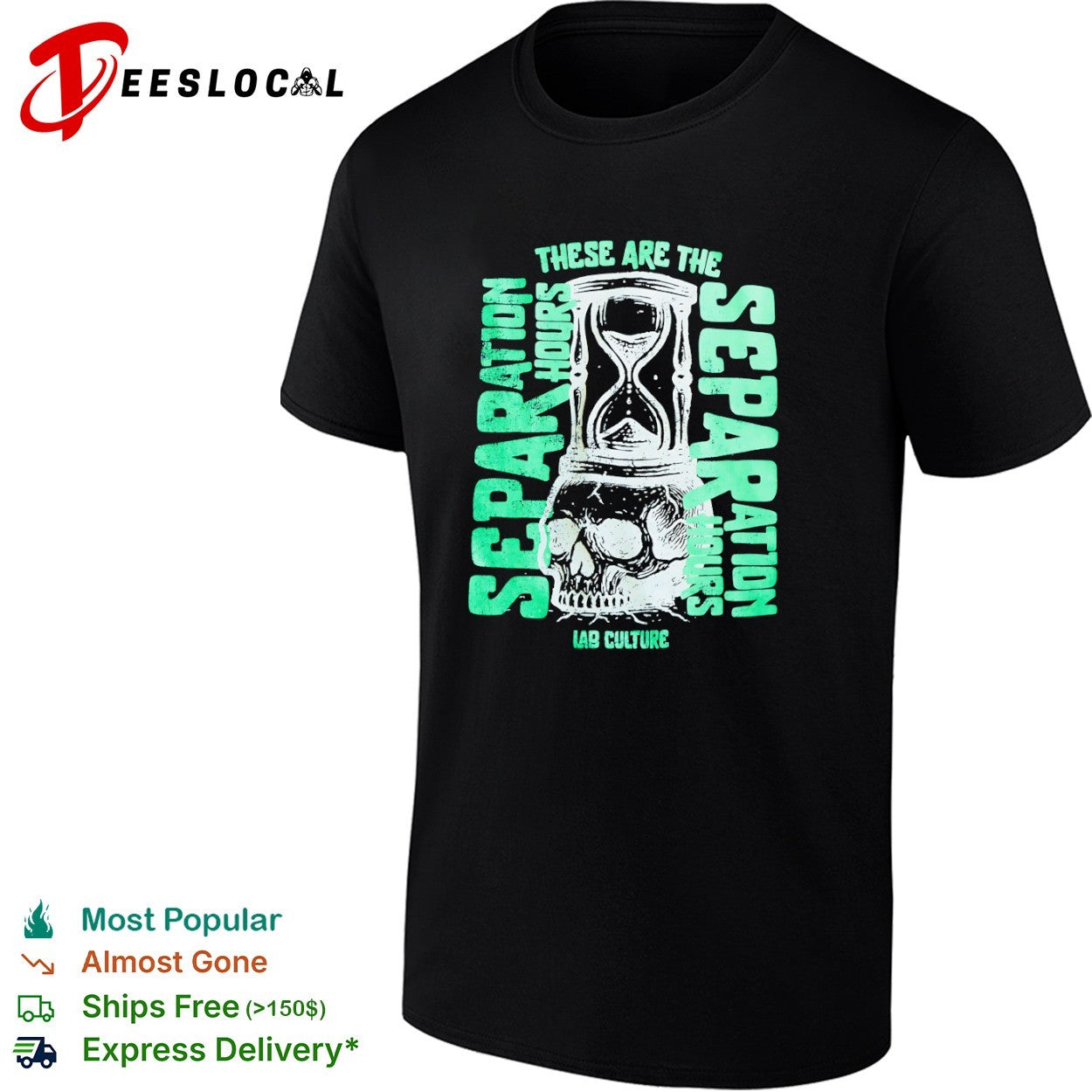 These Are the Separation Hours Lab Culture Skull Hourglass shirt