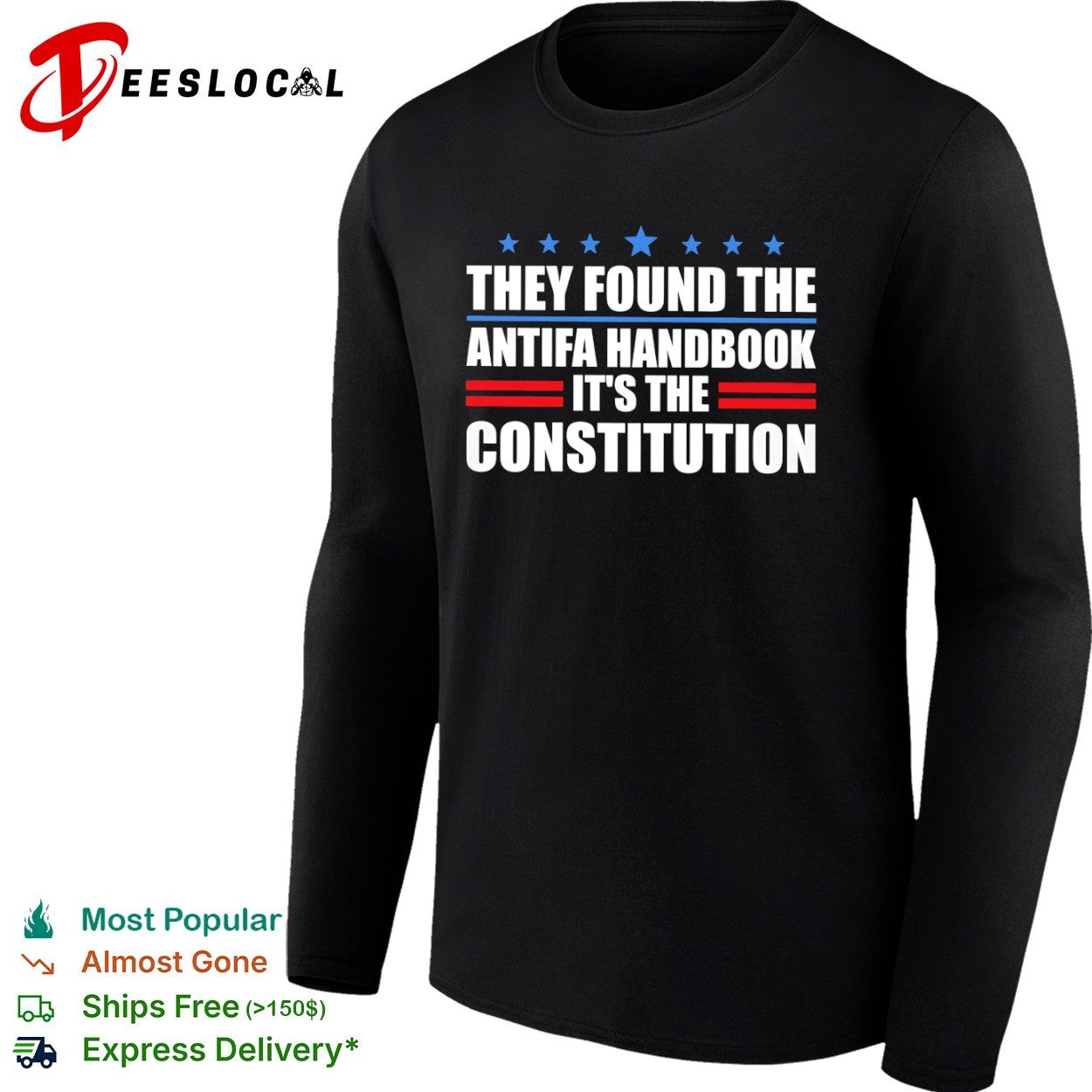 They found the antifa handbook it is the constitution shirt