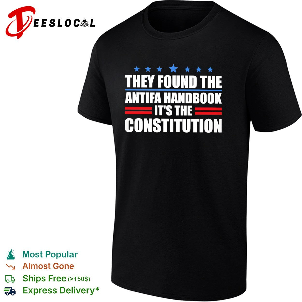 They found the antifa handbook it is the constitution shirt