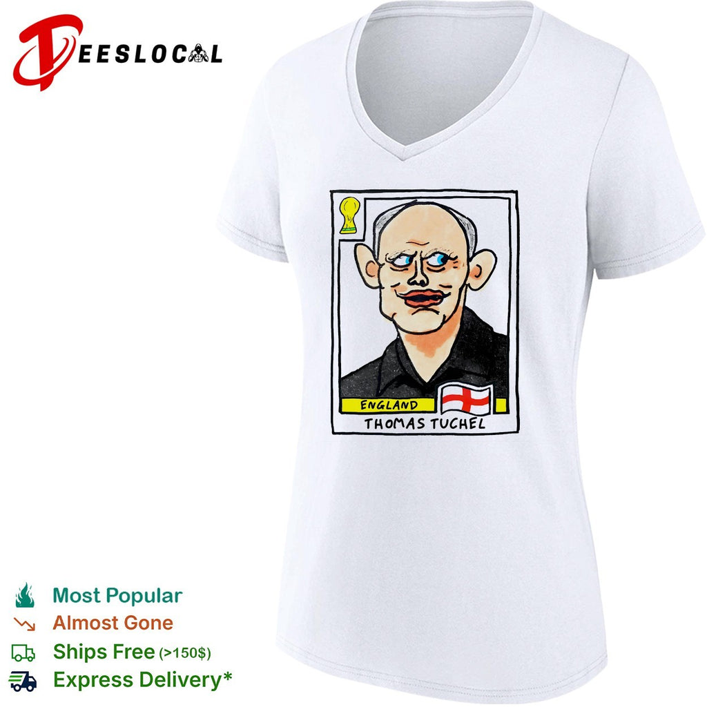 Thomas Tuchel England soccer manager caricature collectible card