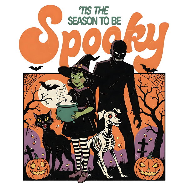 Tis The Season To Be Spooky Retro