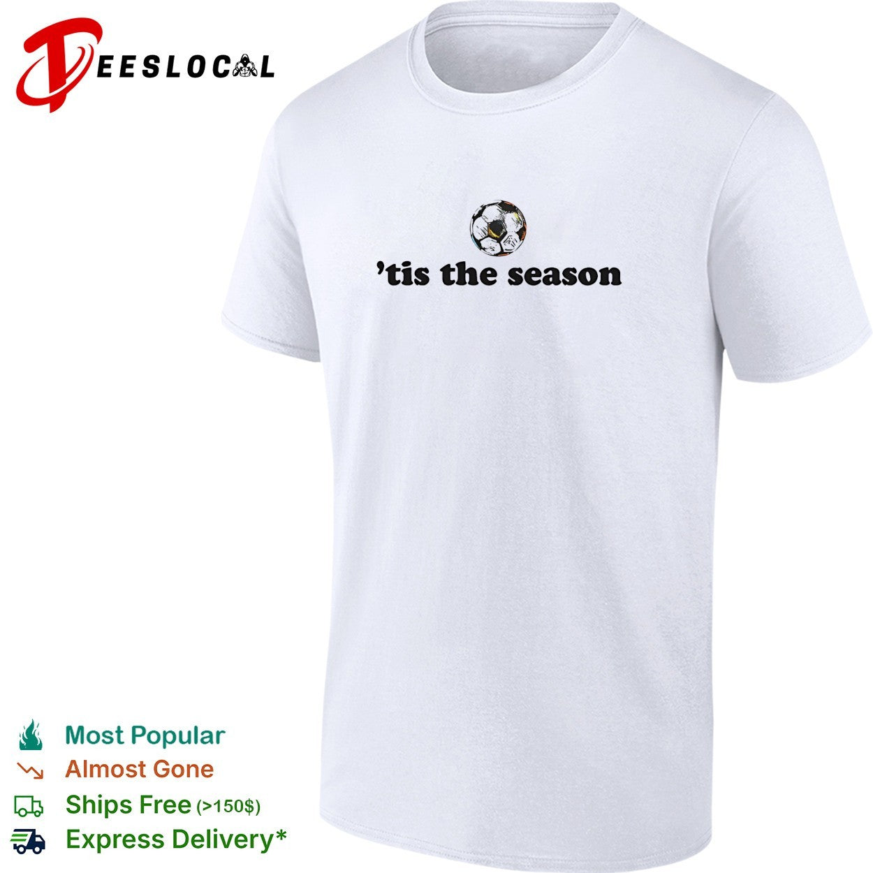 Tis the season soccer ball shirt