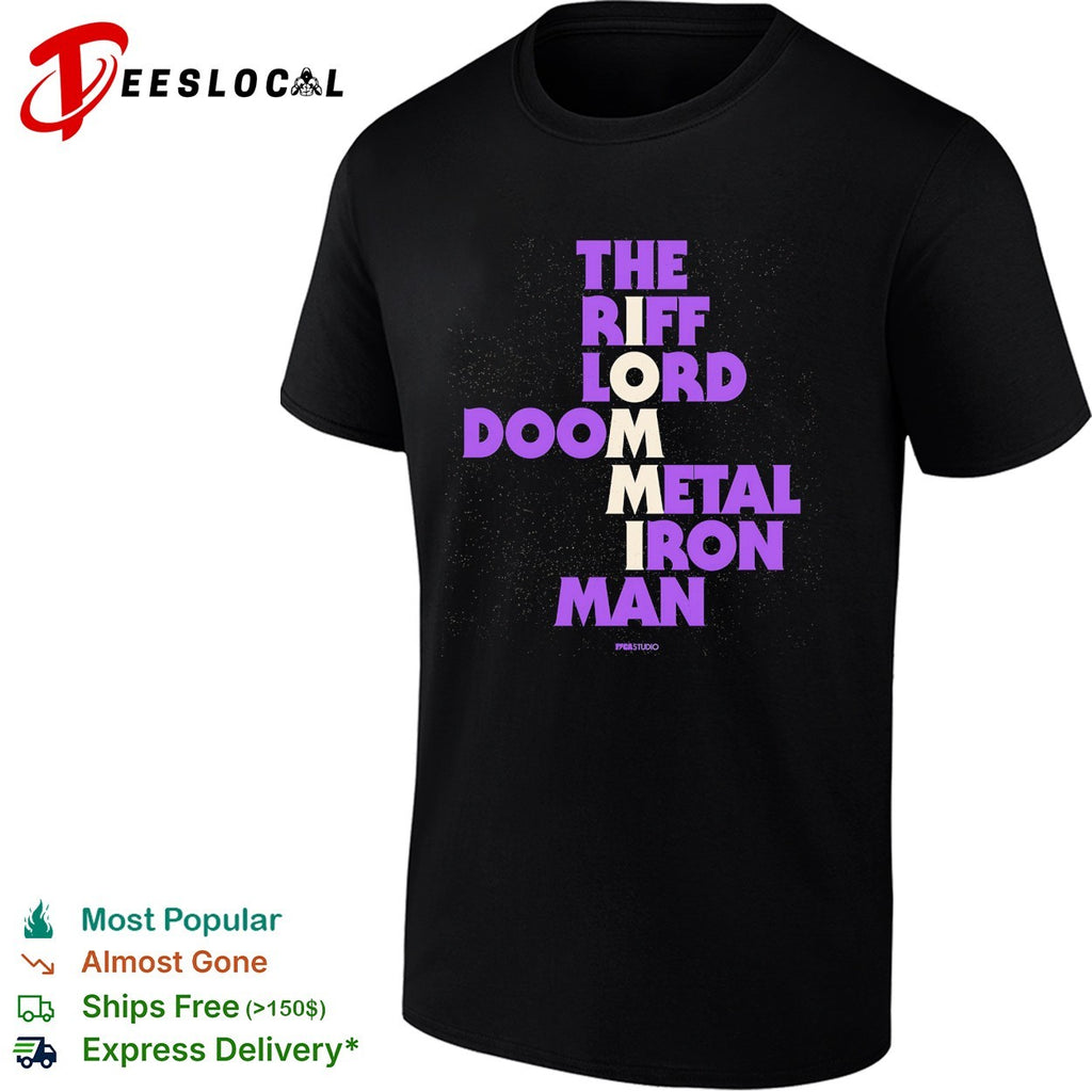 Tony Iommi the riff lord doom metal iron man shirt