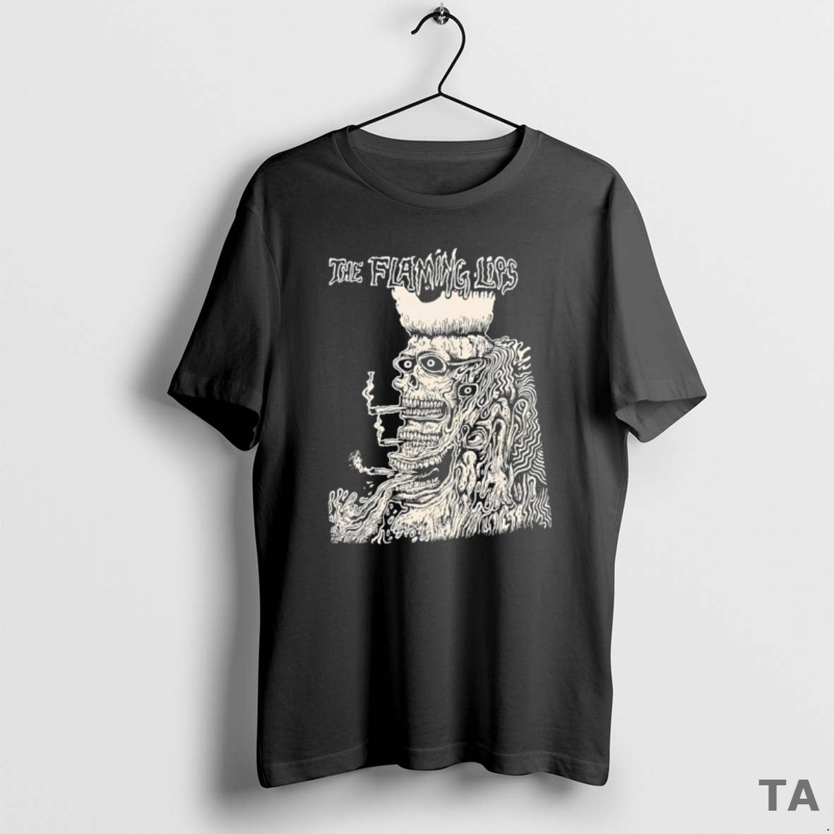 Top Flaming Lips Band Skeleton Smoking T-Shirts, Hoodie, Sweatshirt