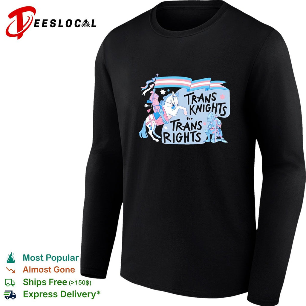 Trans knights for trans rights unicorn shirt