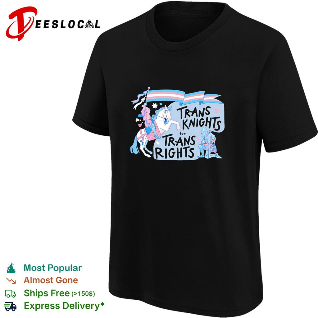 Trans knights for trans rights unicorn shirt