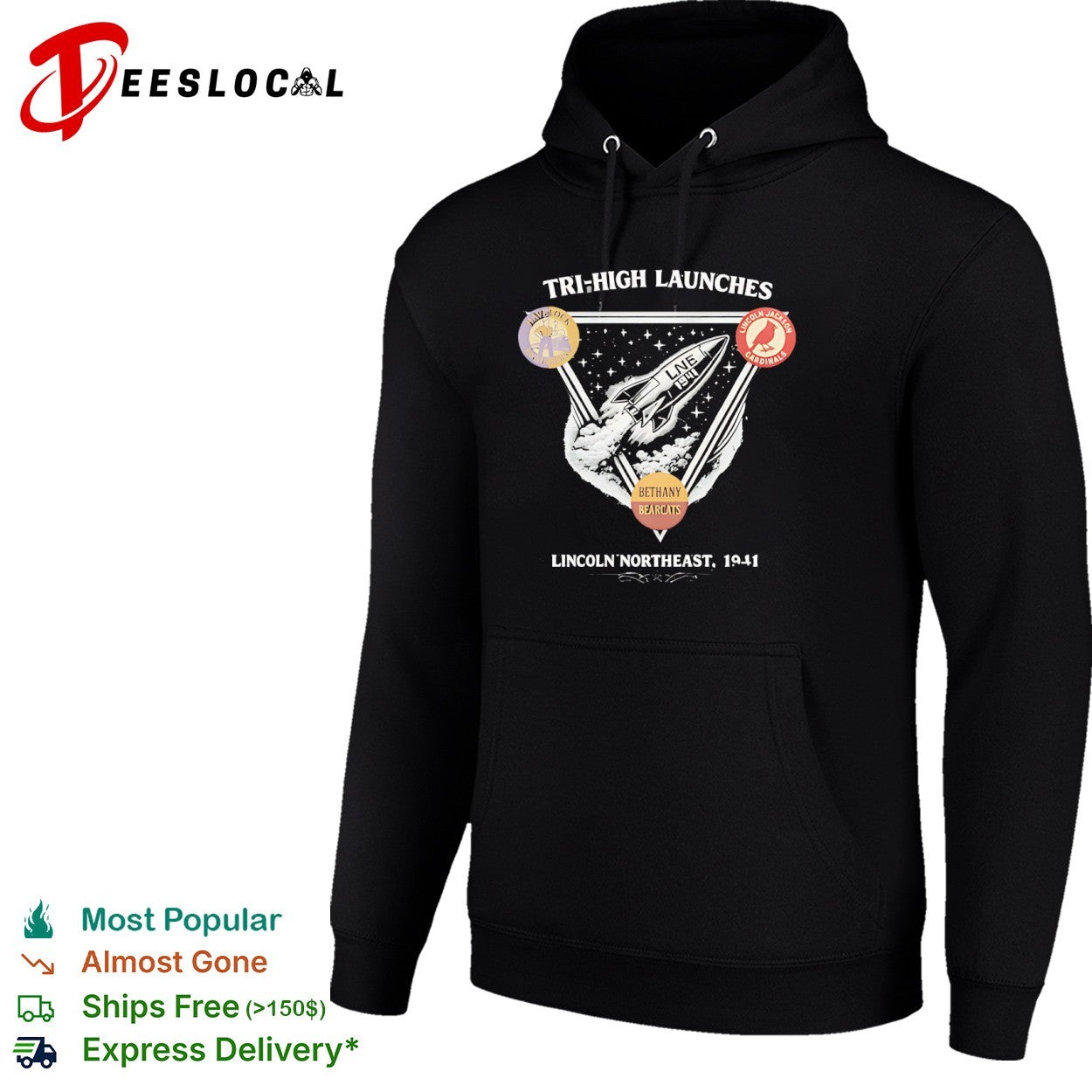 Tri High Launches Havelock Engineers Lincoln Jackson Cardinals Bethany Bearcats shirt