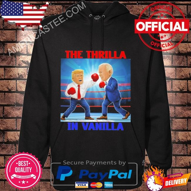 Trump vs biden boxing match- the thrilla in vanilla president shirt