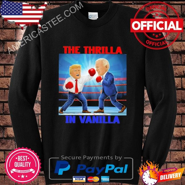 Trump vs biden boxing match- the thrilla in vanilla president shirt