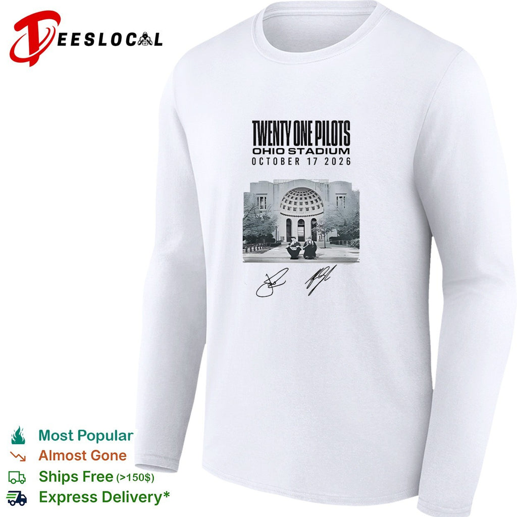 Twenty One Pilots Ohio Stadium October 17 2026 concert signatures shirt
