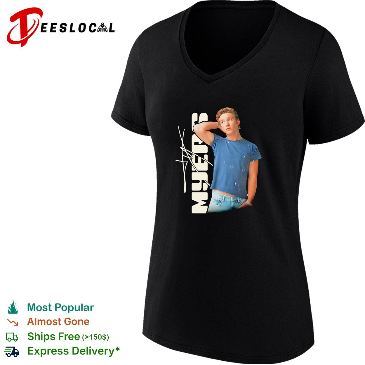 Ty Myers Black Photo Legal Tour signature shirt