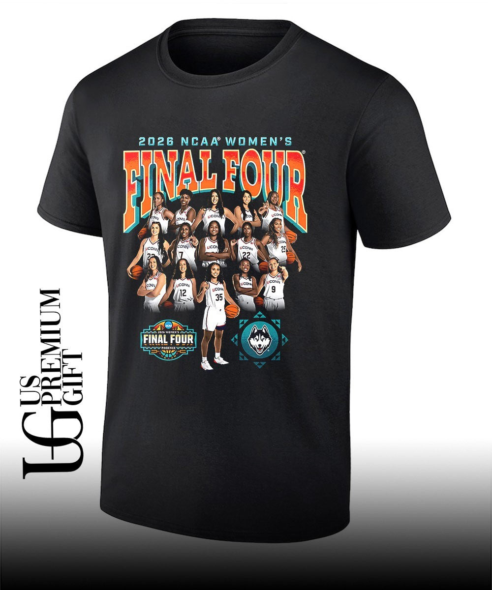 UConn Huskies women’s basketball NCAA 2026 Final Four graphic shirt