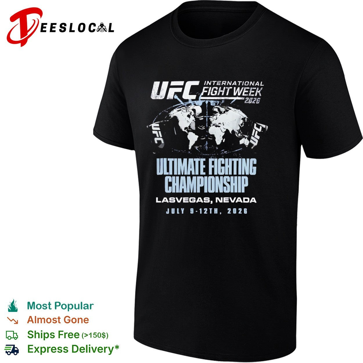 UFC International Fight Week 2026 Ultimate Fighting Championship Las Vegas Nevada shirt