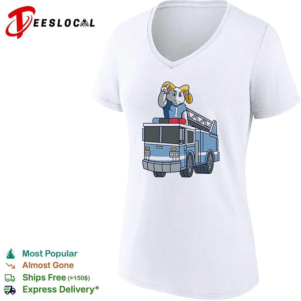 UNC Tar Heels Mascot Fire Truck 1 Shirt