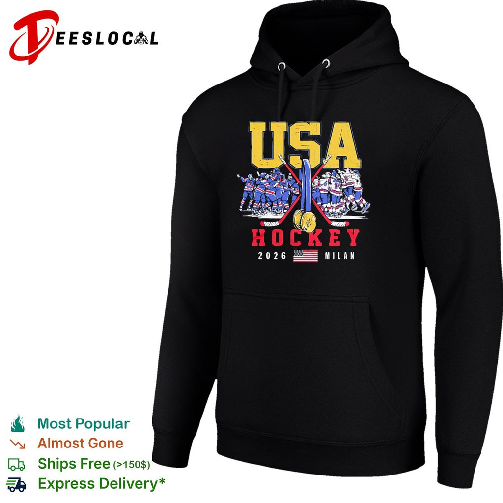USA Hockey 2026 Milan Gold Medal Team Celebration shirt