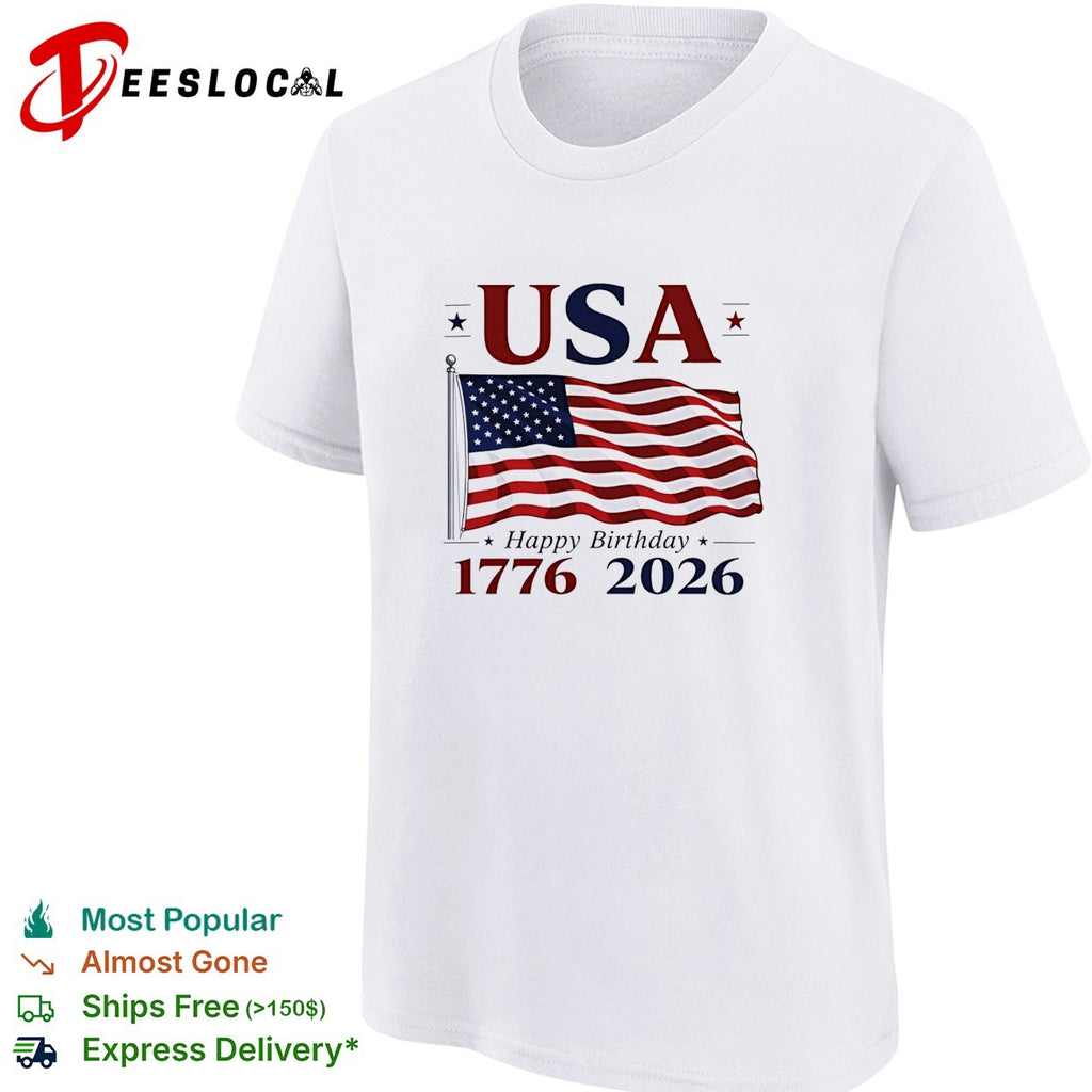 USA flag 1776 2026 American Independence Day shirt