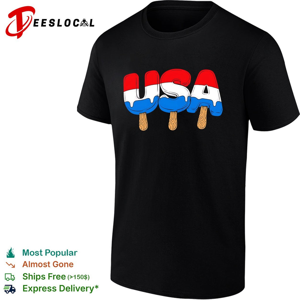 USA melting popsicles shirt