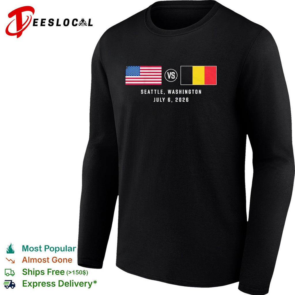 USA vs Belgium Seattle Washington July 6 2026 World Cup shirt