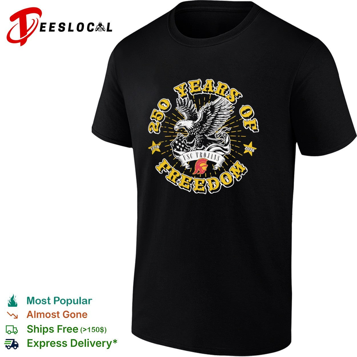 USC Trojans Americana 250 Years Of Freedom shirt