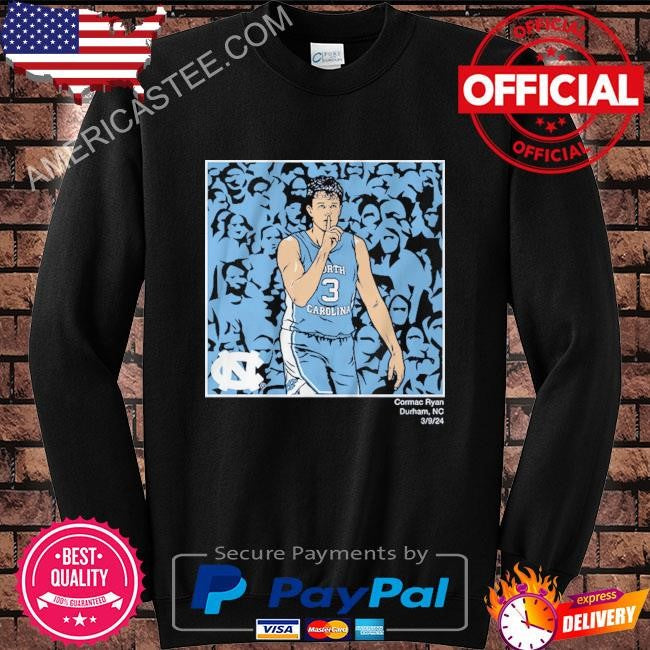 Unc basketball cormac ryan shhh shirt