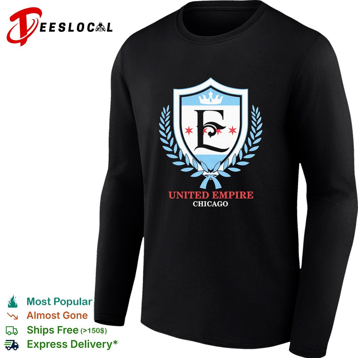 United Empire Chicago E Shield With Stars And Crown Shirt
