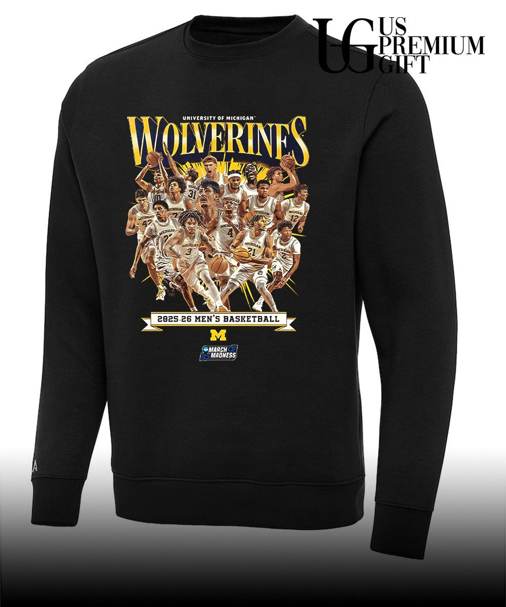University of Michigan Wolverines Men’s basketball NCAA March Madness 2025-2026 shirt