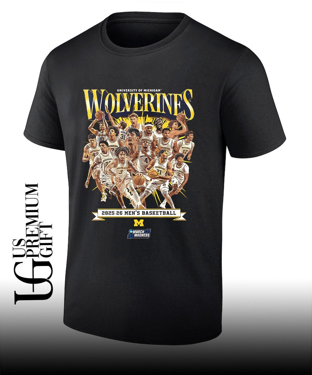 University of Michigan Wolverines Men’s basketball NCAA March Madness 2025-2026 shirt
