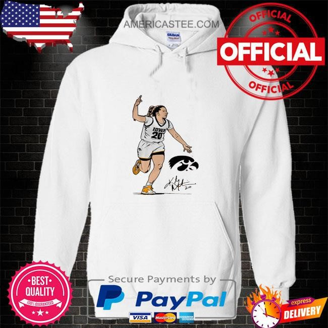 University of iowa and the women’s national basketball players association kate martin superstar pose – iowa shirt