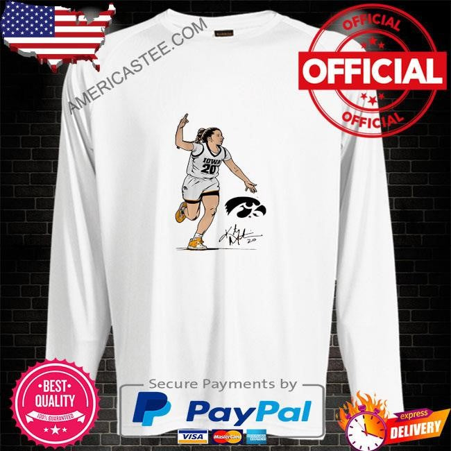 University of iowa and the women’s national basketball players association kate martin superstar pose – iowa shirt