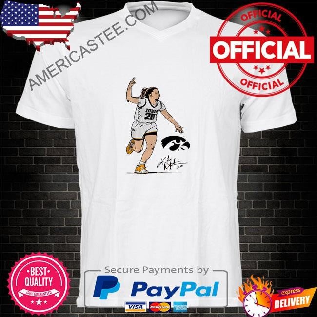 University of iowa and the women’s national basketball players association kate martin superstar pose – iowa shirt
