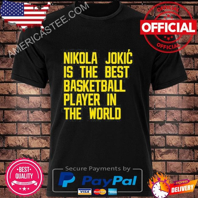 Vic lombardi wearing nikola jokic best basketball player in the world shirt