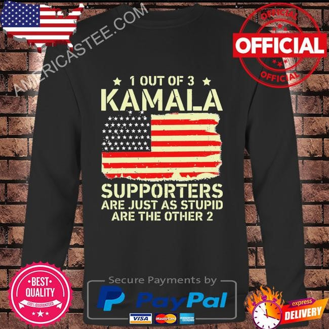 Vintage 1 out of 3 kamala anti joke American flag usa shirt