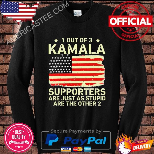 Vintage 1 out of 3 kamala anti joke American flag usa shirt