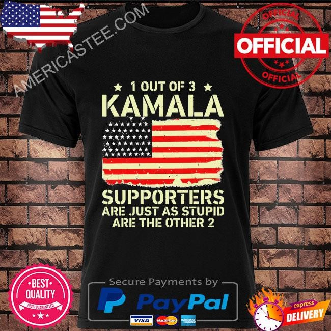 Vintage 1 out of 3 kamala anti joke American flag usa shirt