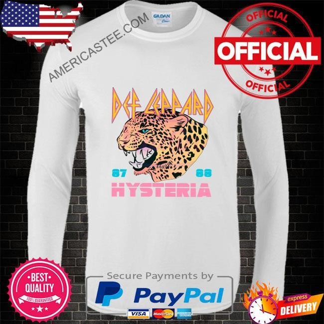 Vintage 80s rock band def leppard hysteria shirt