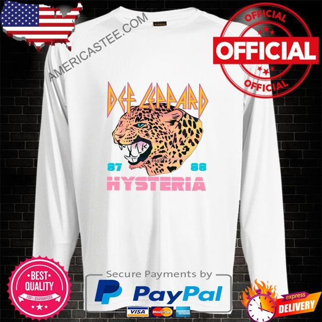 Vintage 80s rock band def leppard hysteria shirt