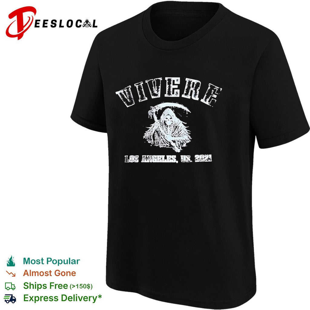 Vivere Los Angeles 2021 Grim Reaper scythe shirt