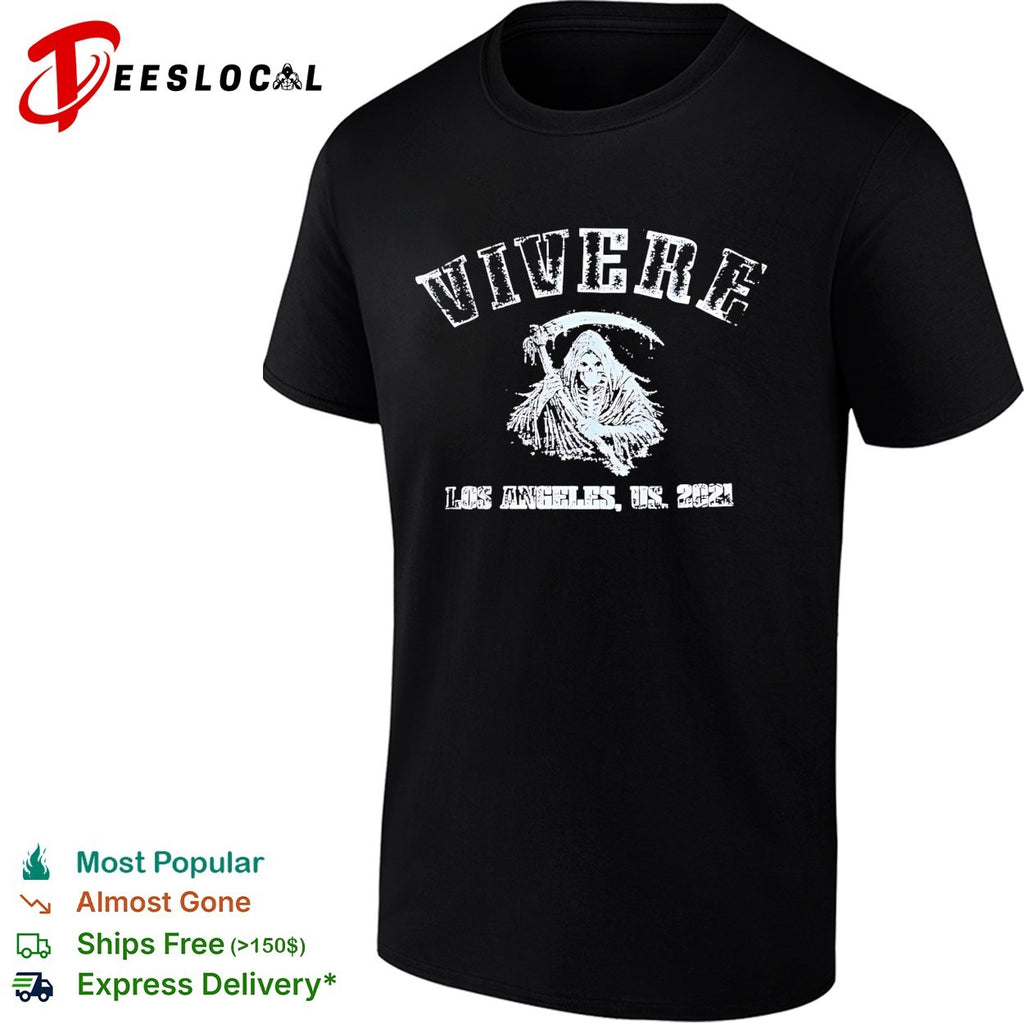 Vivere Los Angeles 2021 Grim Reaper scythe shirt