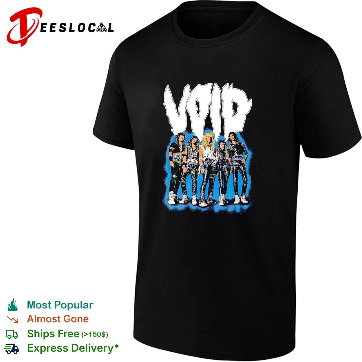 Void heavy metal band members photo vintage shirt
