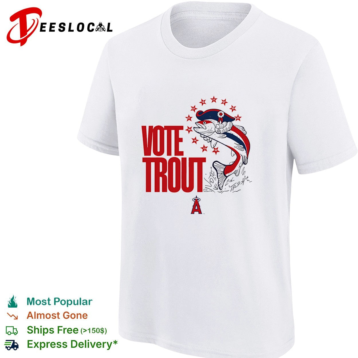 Vote Mike Trout for All-Star Game 2026 Los Angeles Angels shirt