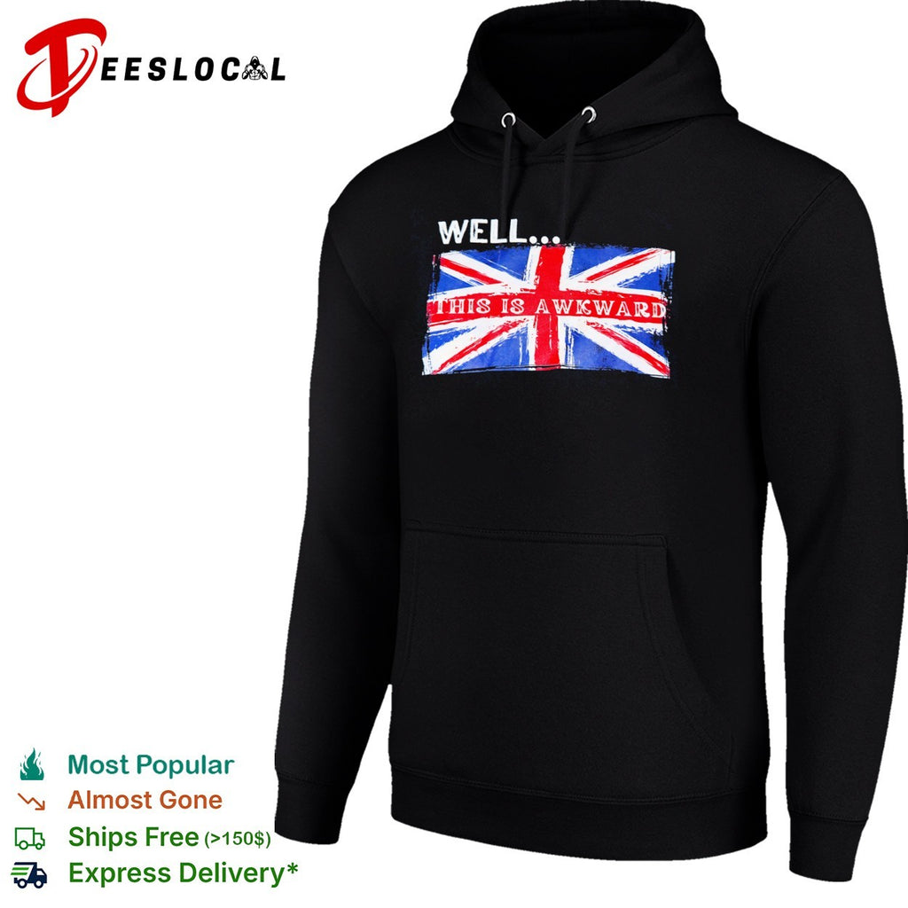 Well this is awkward Union Jack flag British shirt