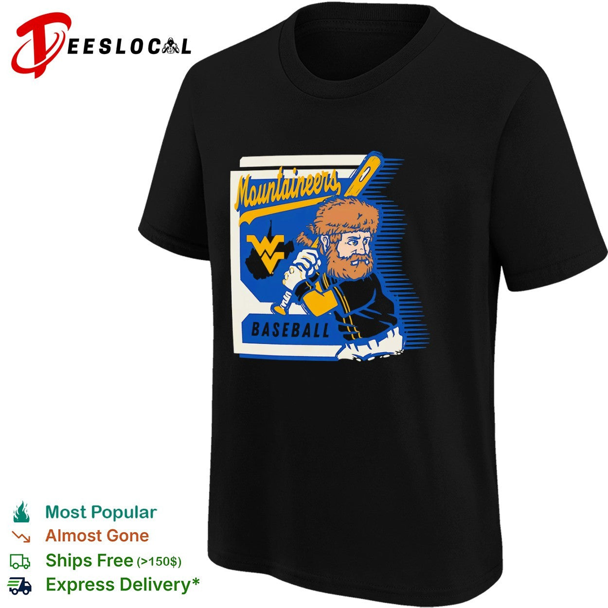 West Virginia Mountaineers Baseball Mountaineers Mascot Collegiate Spirit shirt