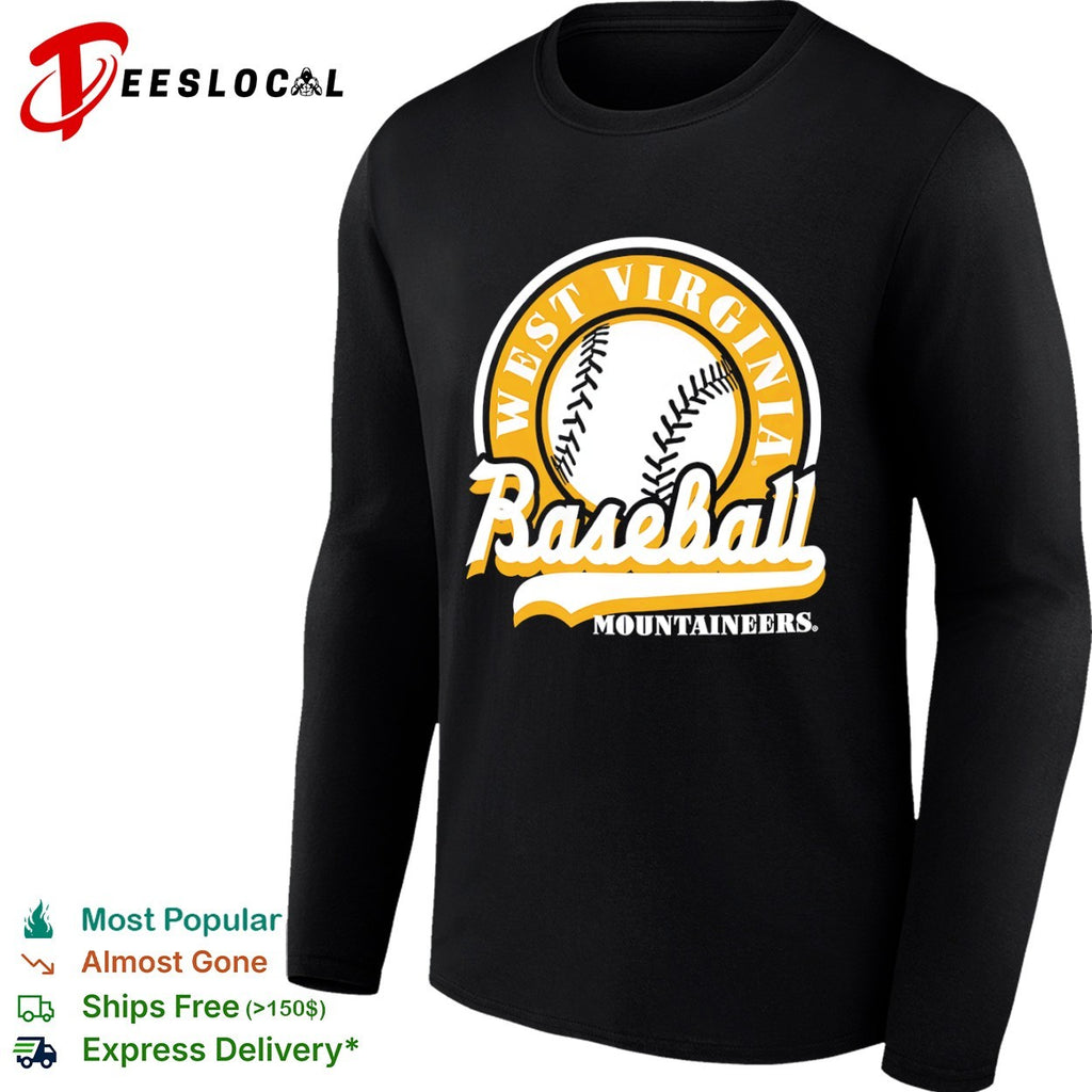 West Virginia Mountaineers Baseball logo shirt