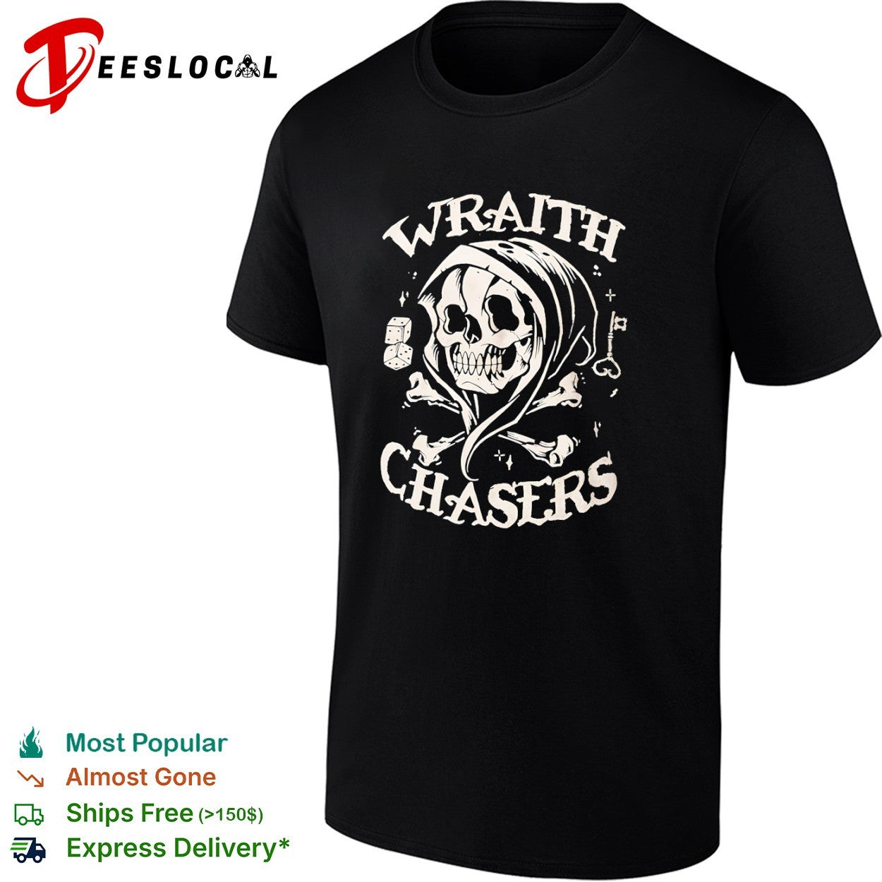 Wraith Chasers Skull shirt