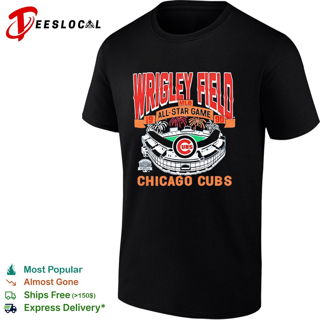 Wrigley Field 1990 MLB All Star Game Chicago Cubs Logo Shirt