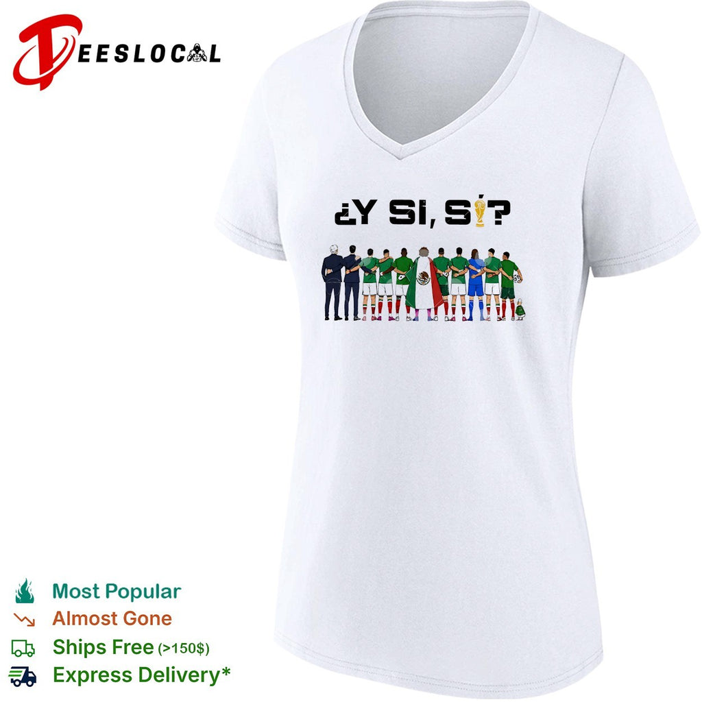 Y Si Si Mexico Football standing with back shirt